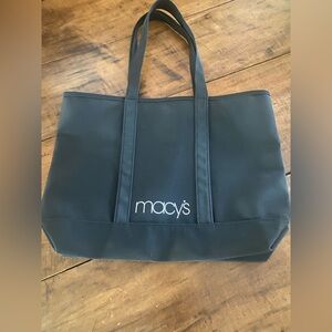 Macy's Black  Tote Bag